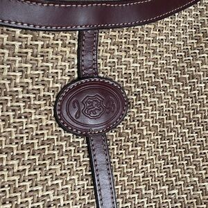 ❎ DONATED ❎ 
1980s John Romain VTG cordovan leather and woven straw bag purse